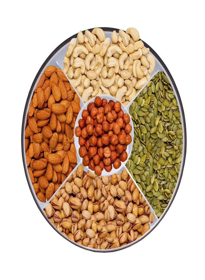CLASSIC EXPORT علبة تخزين وتوابل دائرية من 5 أقسام من كلاسيك إكسبورت، حاوية توابل، منظم مطبخ بخمسة أقسام - Image 2