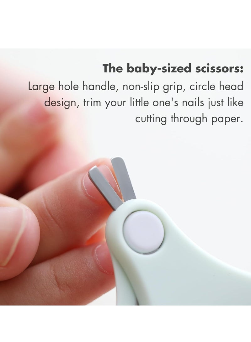 GUDOO مجموعة العناية بأظافر الأطفال 4 في 1 مع حقيبة لطيفة وقصافة أظافر الأطفال ومبرد أظافر وملقط ومجموعة العناية بأظافر الأطفال ومجموعة باديكير للأطفال حديثي الولادة والأطفال الصغار - Image 3