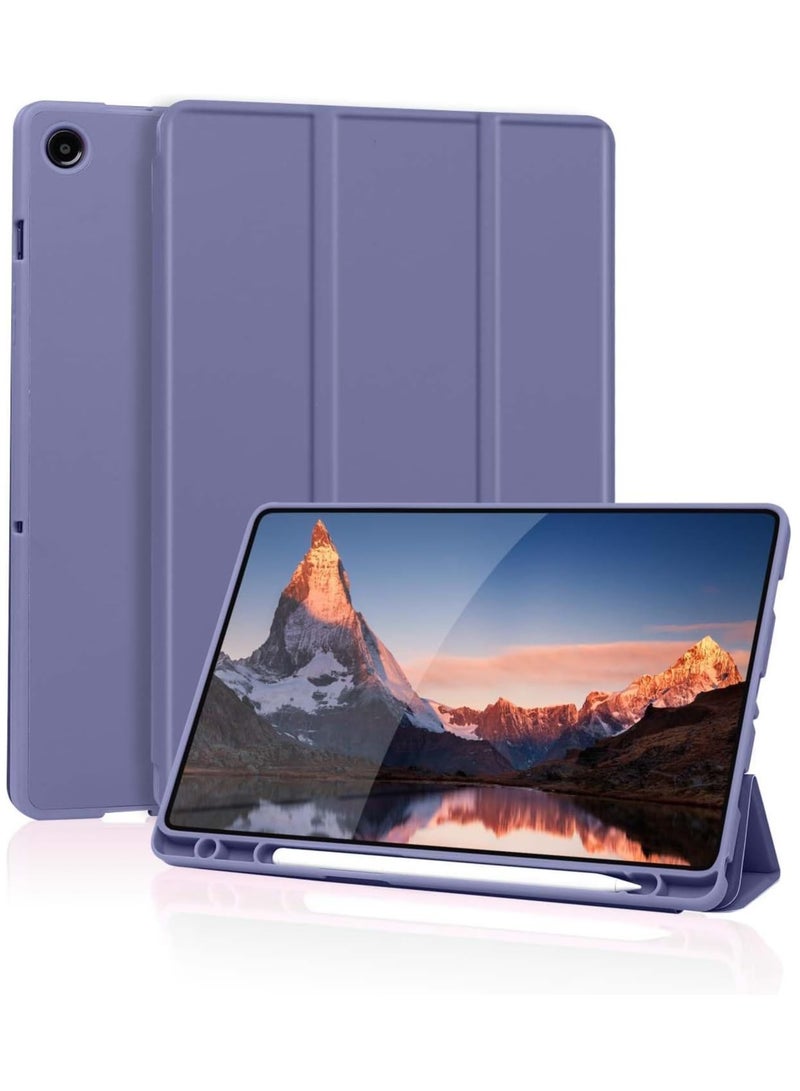 TIGER Case Compatible with Samsung Galaxy Tab A9 Plus / A9+ 11 Inch (2023, SM-X210/X216/X218) – Trifold Stand Case with Pen Holder, Auto Sleep/Wake Protective Cover, Blue Grey - Image 1