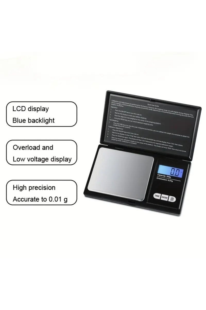 erorex 1kg 0.1g Jewelry Scales for Gold Sterling Silver Digital Scale Gram Electronic Scales 100g/200g/300g - Image 4