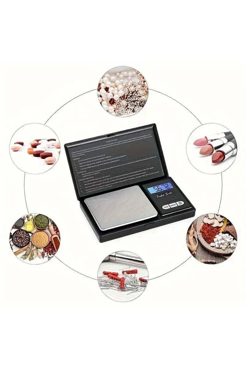 erorex 1kg 0.1g Jewelry Scales for Gold Sterling Silver Digital Scale Gram Electronic Scales 100g/200g/300g - Image 2