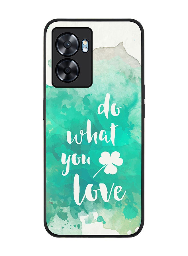 Stylizedd Rugged Black edge case for Oppo A57 Slim fit Soft Case Flexible Rubber Edges Anti Drop TPU Gel Thin Cover - Do what you love - Image 1