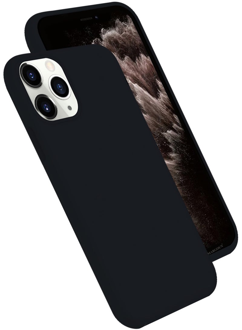 CATANES Soft Silky Silicone Case Cover for Apple iPhone 11 Pro Max - Full Body Protection - Black - Image 2