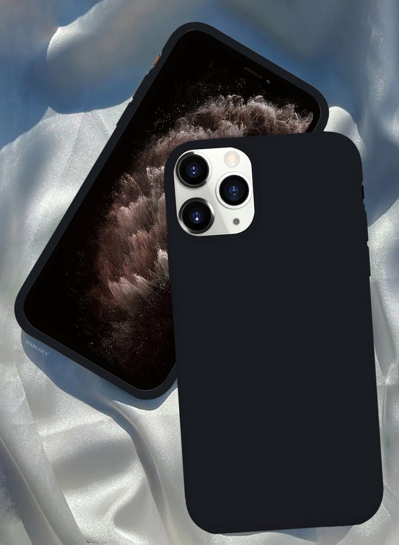 CATANES Soft Silky Silicone Case Cover for Apple iPhone 11 Pro Max - Full Body Protection - Black - Image 5