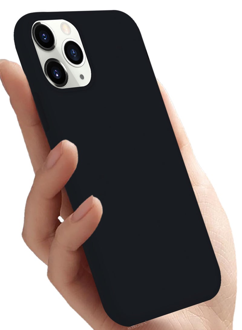 CATANES Soft Silky Silicone Case Cover for Apple iPhone 11 Pro Max - Full Body Protection - Black - Image 3