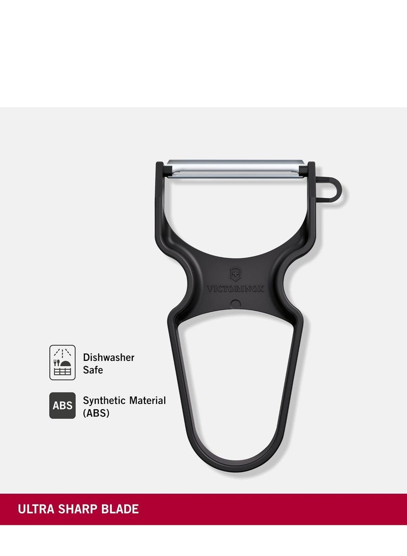 فيكترونوكس مقشرة فيكتورينكس السريعة للخضار، شفرة حادة، بمقبض بلاستيك خفيف – أسود - Image 4