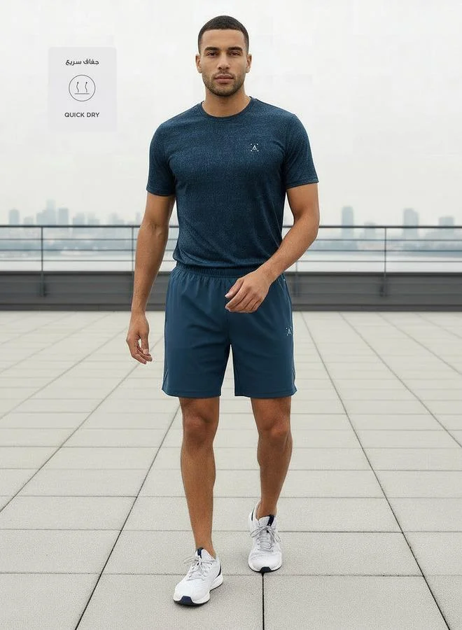 Splash Active Men Regular Fit Performance Shorts with Panel