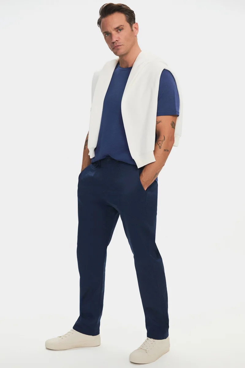 JUNE Men's Regular Fit 100% Cotton Trousers