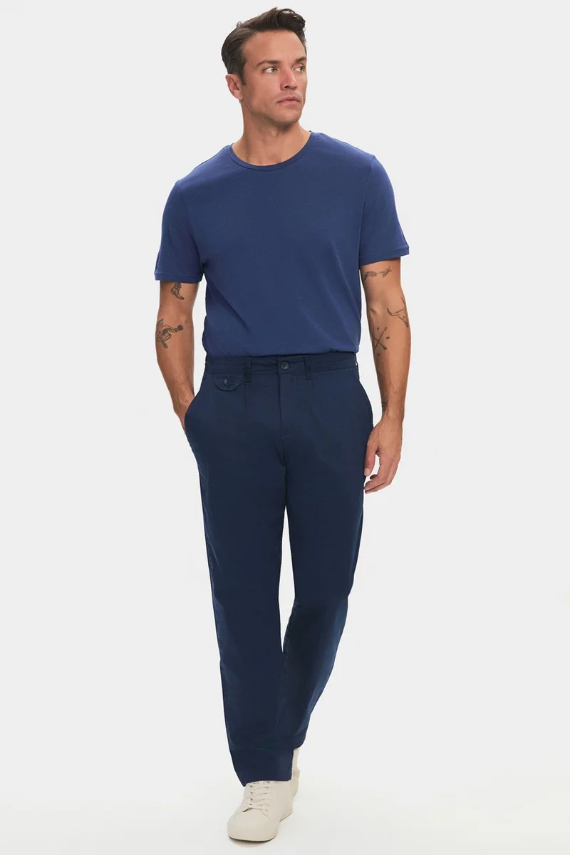 JUNE Men's Regular Fit 100% Cotton Trousers