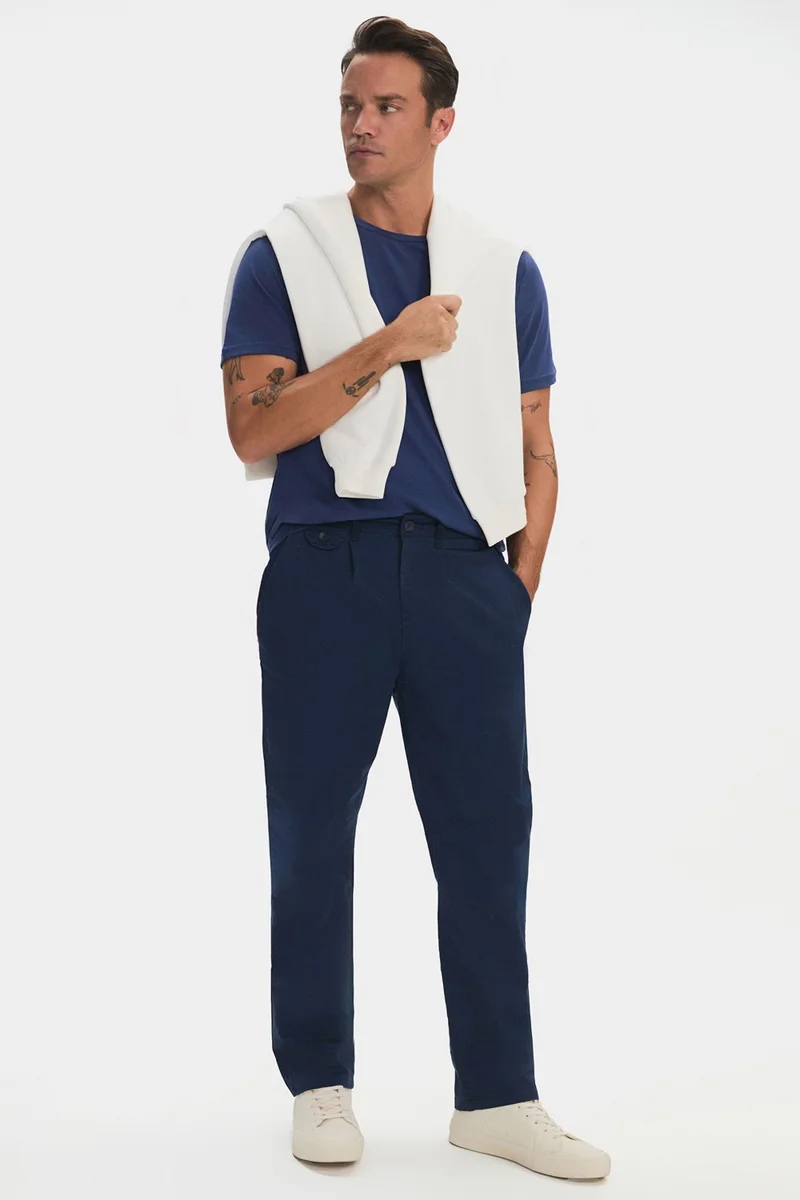 JUNE Men's Regular Fit 100% Cotton Trousers