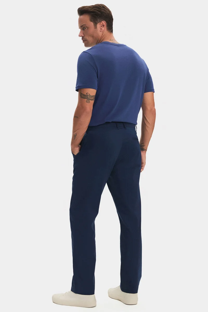 JUNE Men's Regular Fit 100% Cotton Trousers
