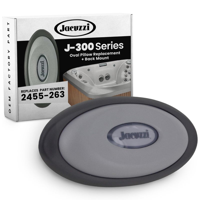Jacuzzi J300 Series Oval Pillow Insert  Back Mount  Enhanced Support CustomFit Accessory Ultimate Spa Relaxation Compatible with J300 Series Hot Tubs