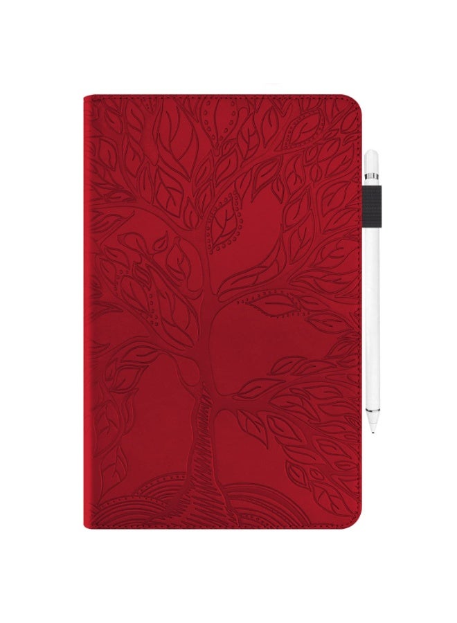 عام غطاء لوحي متوافق مع هونور باد X7 8.7 بوصة 2025: غطاء محفظة من جلد PU مع نقش شجرة الحياة، واقٍ من الصدمات مع حامل وفتحة بطاقة. - Image 5