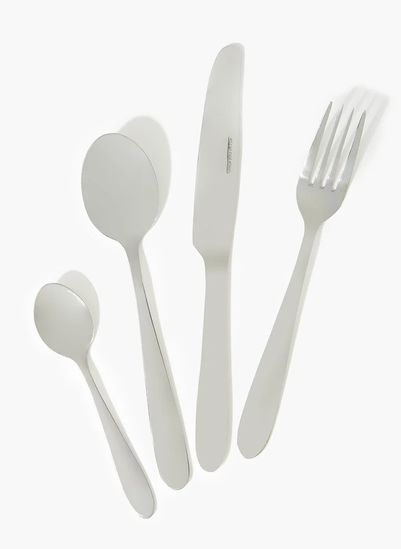 Matalan 16 Piece Stainless Steel Cutlery Set (24cm x 7.4cm x 4.4cm)