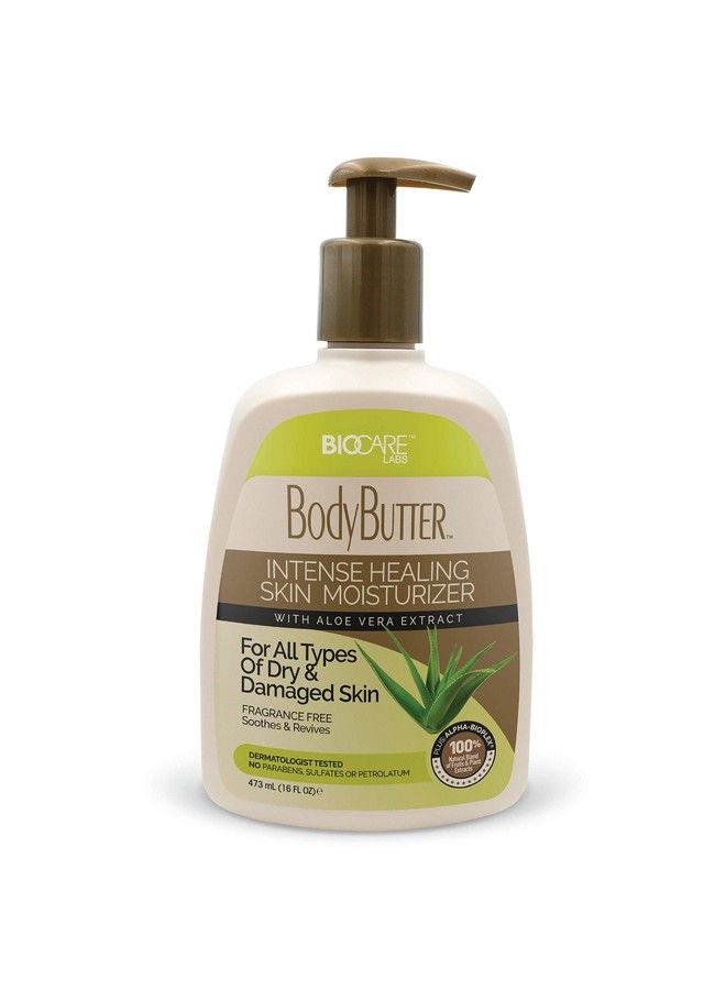 Biocare Labs Moisturizing Body Butter Hydrating Body Cream W/Aloe Vera And Cucumber Extractsx (Fragrance Free) Instantly Penetrates And Deeply Renews Skin Lotion Designed For Dry Skin - Image 1