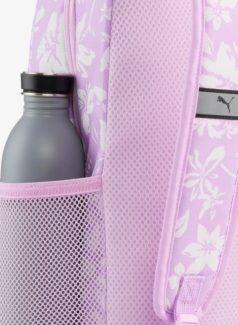 Puma Mauve Glow-Frosted Ivory-Floral AOP Phase Aop Backpack Set for Women | Best Price UAE
