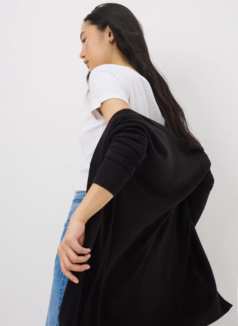 Matalan Black Longline Cardigan