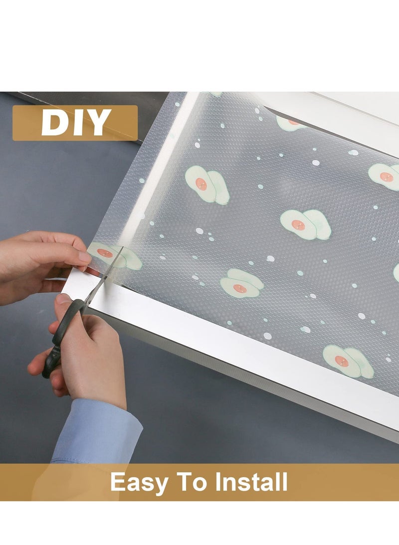 KASTWAVE Shelf Liner Kitchen Drawer Mats, 17.7 x 79 inch Non-Slip Kitchen Liner Stain-Proof Shelf Liner Adhesive for Drawers, Shelves, Cabinets, Refrigerator and Desks - Image 3