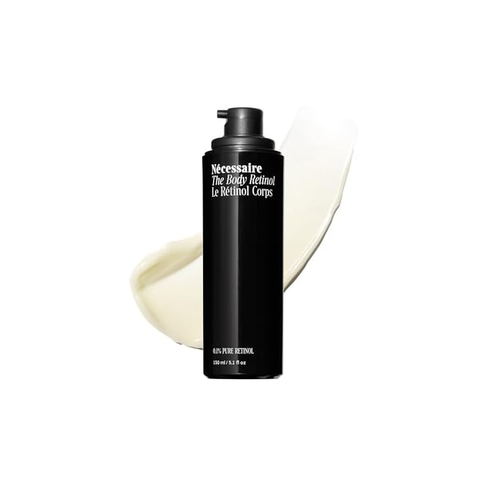 Nécessaire The Body Retinol - Firming Repair Serum + Retinol Body Lotion For Women & Men. Wrinkle + Line Prevention. 0.1% Pure + 10% AHA Crepey Skin Treatment. 5.1 oz
