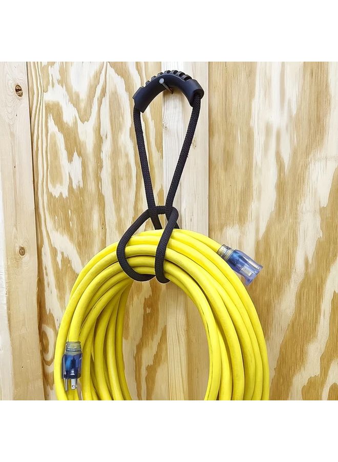 Black Durable Storage Strap with Handle 60cm Multi Purpose Cord Wrap Organizer - Image 3