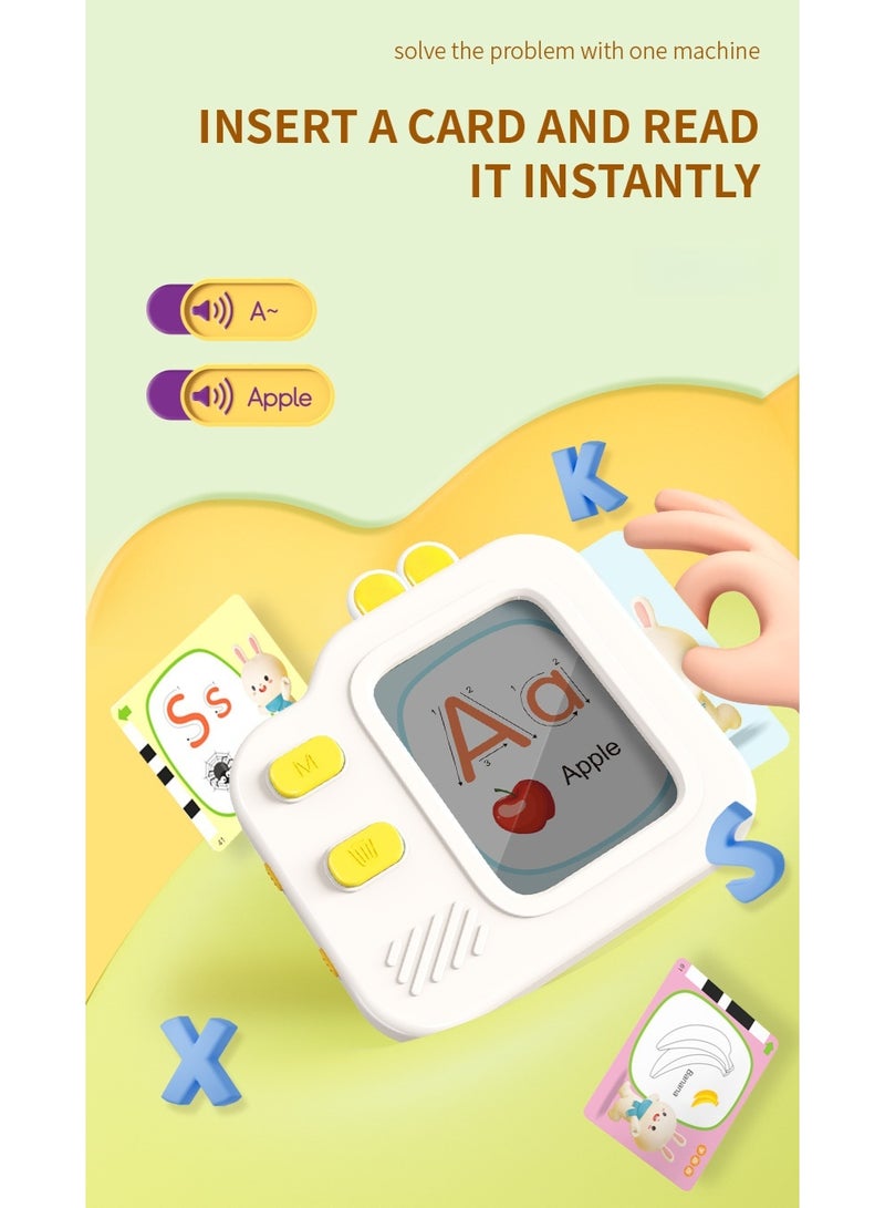Interactive cards for toddlers, drawing board toys, speech therapy toys, contains 120 cards, 240 vocabulary words in total, interactive flash cards with LCD screen, pure English pronunciation listening learning toys, adds writing and drawing functions on the basis of card reader, suitable for birthday gifts for children aged 3 to 7 years old. - Image 4