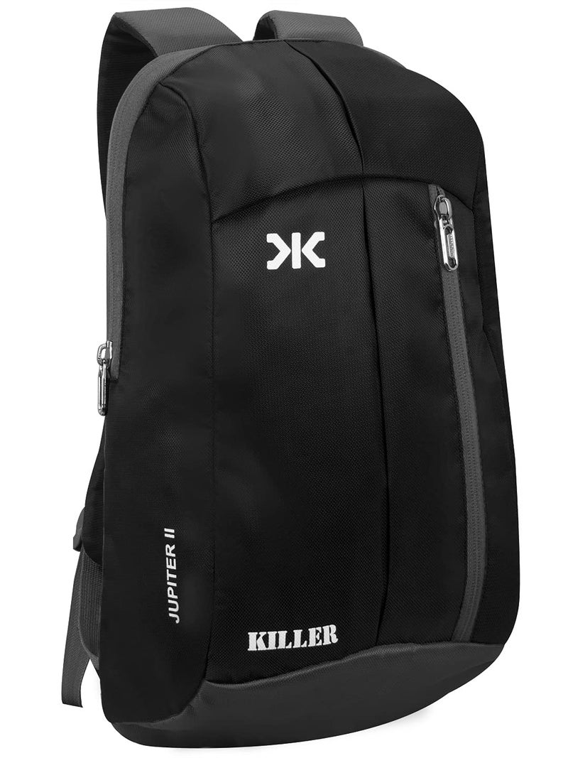 KILLER Jupiter Black Small Outdoor Mini Standard Backpack 12L Daypack - Image 1