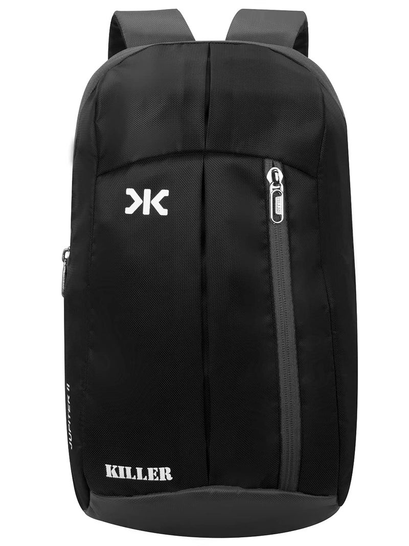 KILLER Jupiter Black Small Outdoor Mini Standard Backpack 12L Daypack - Image 2