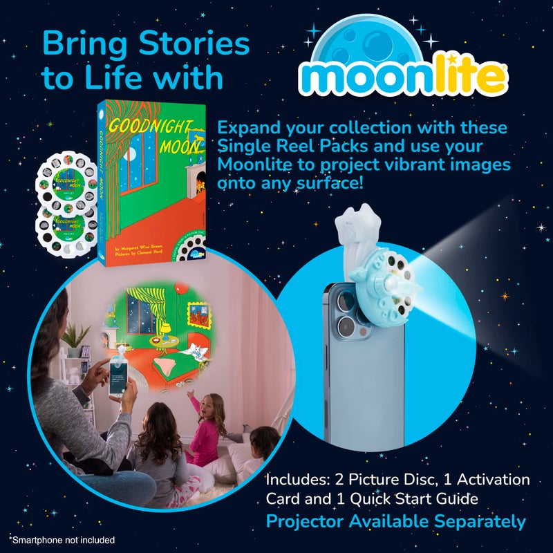 Moonlite Storybook Reels for Flashlight Projector, Kids Toddler | Goodnight Moon | Story Reel Pack for 12 Months and Up - Image 3