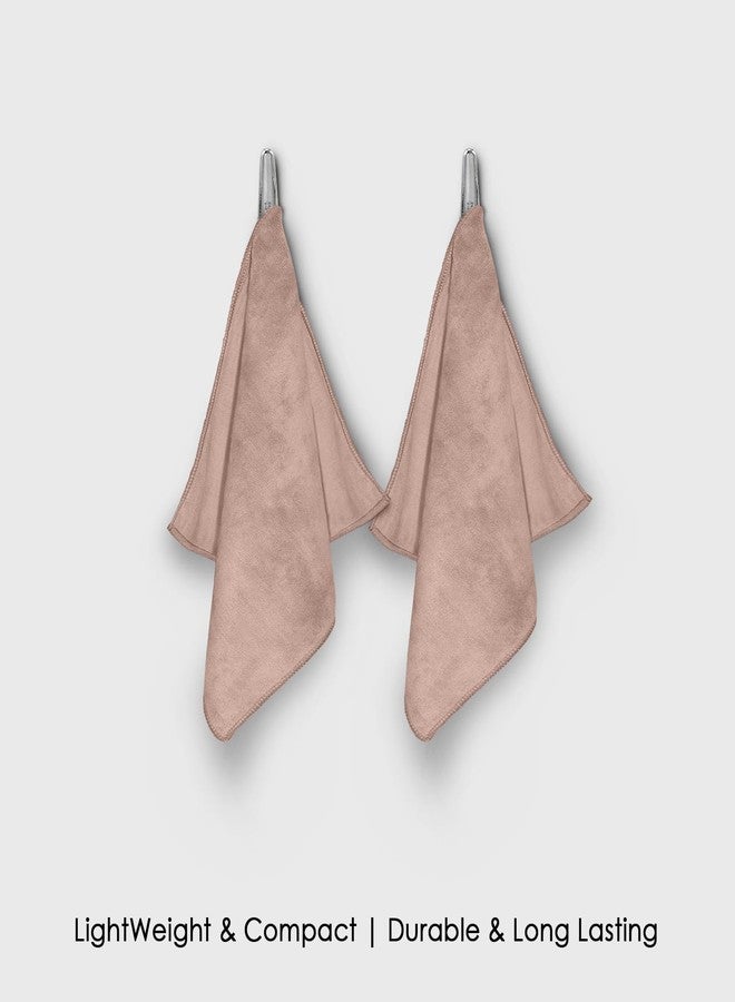 HOUSSE Microfiber Face Towels | Ultra Absorbent, Odour-Free, Quick Dry 450 GSM Face Towel for Home, Gym, Travel, Running and Personal Use | 30x30 cm | Set of 4 in One Colour (Warm Beige, Pack of 4) - Image 4
