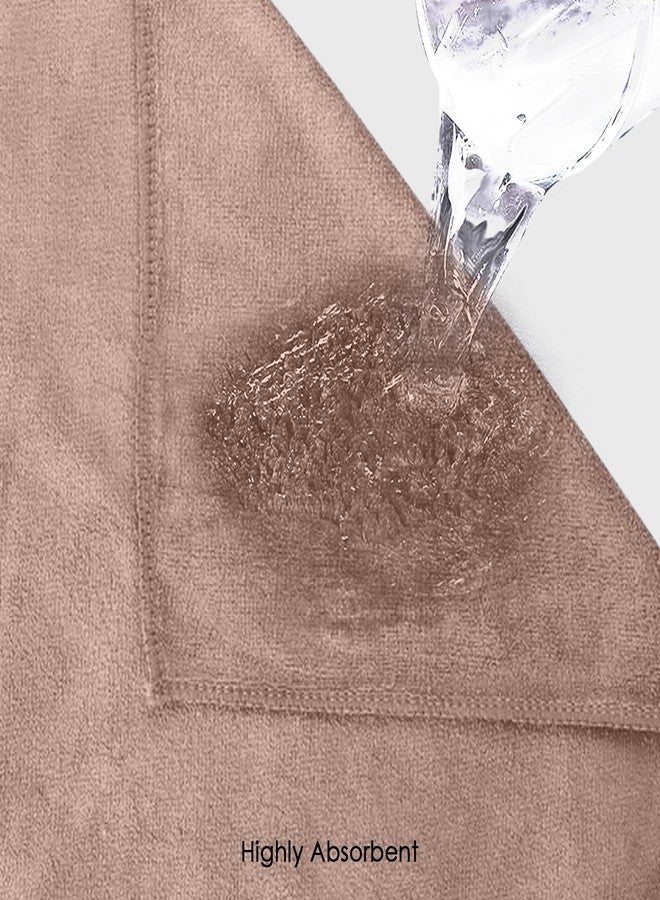 HOUSSE Microfiber Face Towels | Ultra Absorbent, Odour-Free, Quick Dry 450 GSM Face Towel for Home, Gym, Travel, Running and Personal Use | 30x30 cm | Set of 4 in One Colour (Warm Beige, Pack of 4) - Image 5
