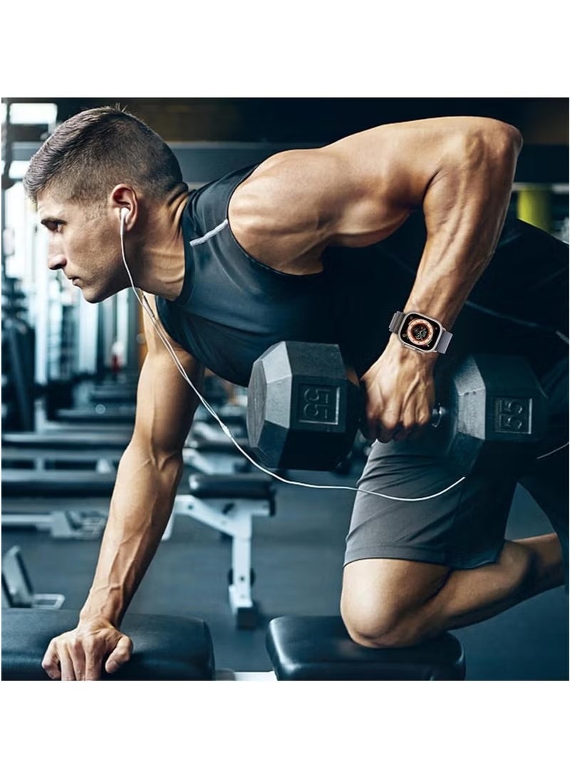 (Pack of 2) Alpine Loop Band for Apple Watch Ultra 1/2 – Nylon Woven Sport Strap, Compatible with iWatch Series 10 9 8 7 6 5 4 3 2 1 SE - Image 3