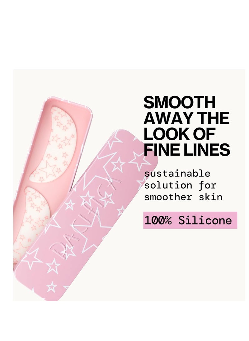 Pacifica Pacifica Beauty Reusable Smile Line Mask, Skincare, Silicone Mask, For Fine Lines and Wrinkles, Lift and Firm, Pair with Serum, Storage Tin Included, Skin Care, Smile Line Patches, Vegan, 2 Pieces  - Image 2