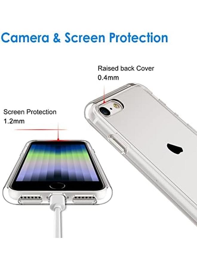 Jetech Case For Iphone Se 3 2 2022 2020 Edition 4.7 Inch Non Yellowing Shockproof Phone Bumper Cover Anti Scratch Clear Back Clear - Image 5