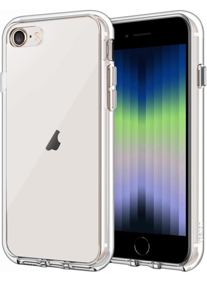 Jetech Case For Iphone Se 3 2 2022 2020 Edition 4.7 Inch Non Yellowing Shockproof Phone Bumper Cover Anti Scratch Clear Back Clear - Image 1