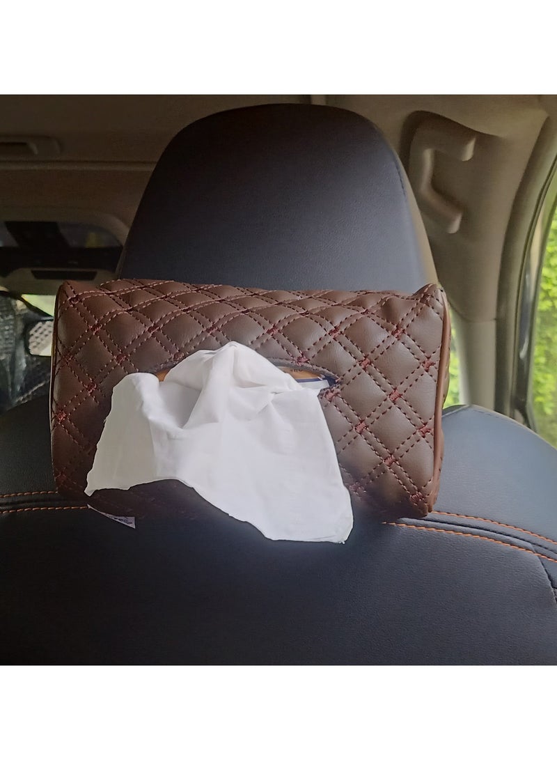 Assafco Car Leather Tissue Holder winne embroidery - Image 1
