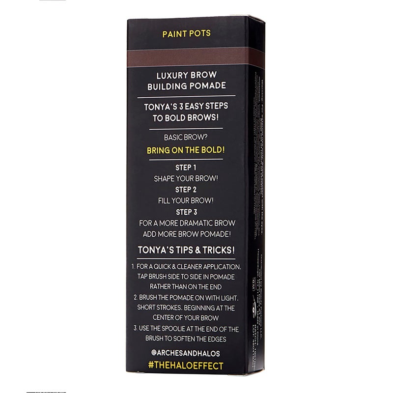 Arches & Halos Arches and Halos Luxury Brow Building Pomade - Vegan Eyebrow Pomade - Creamy, Long Wearing Color for Clean, Defined Brows - Dark Brown - 0.1 oz - Image 3