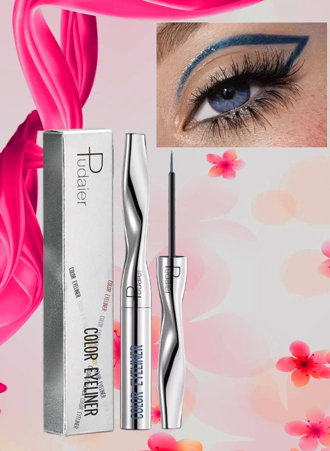 pudaier قلم كحل سائل ملون سريع الجفاف سهل التلوين لامع ومطفأ دقيق لخط العين مكياج لا يتقشر ولا يتلطخ مقاوم للماء وطويل الأمد قلم كحل ياقوتي 01 - Image 1