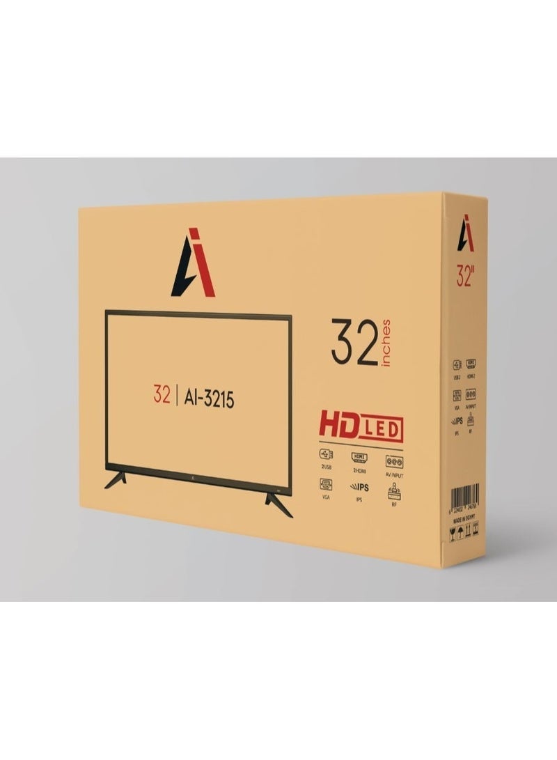 إيه إل تلفزيون LED مقاس 32 بوصة عالى الدقة  بشاشة IPS – عدد 2 HDMI و2 USB ومدخل AV وPC - Image 5