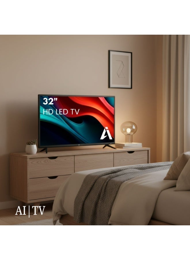 إيه إل تلفزيون LED مقاس 32 بوصة عالى الدقة  بشاشة IPS – عدد 2 HDMI و2 USB ومدخل AV وPC - Image 3