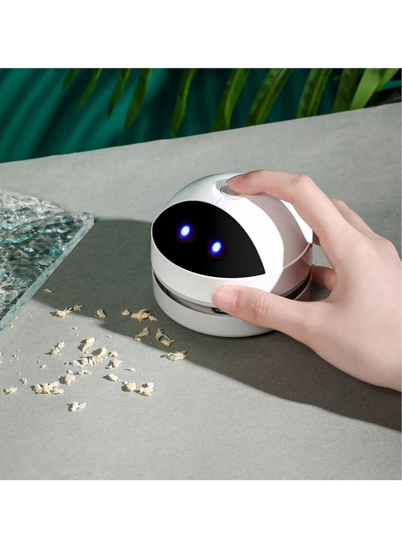 AROAQ Mini Robot Desktop Vacuum Cleaner for Pick up Tiny Items - Image 1