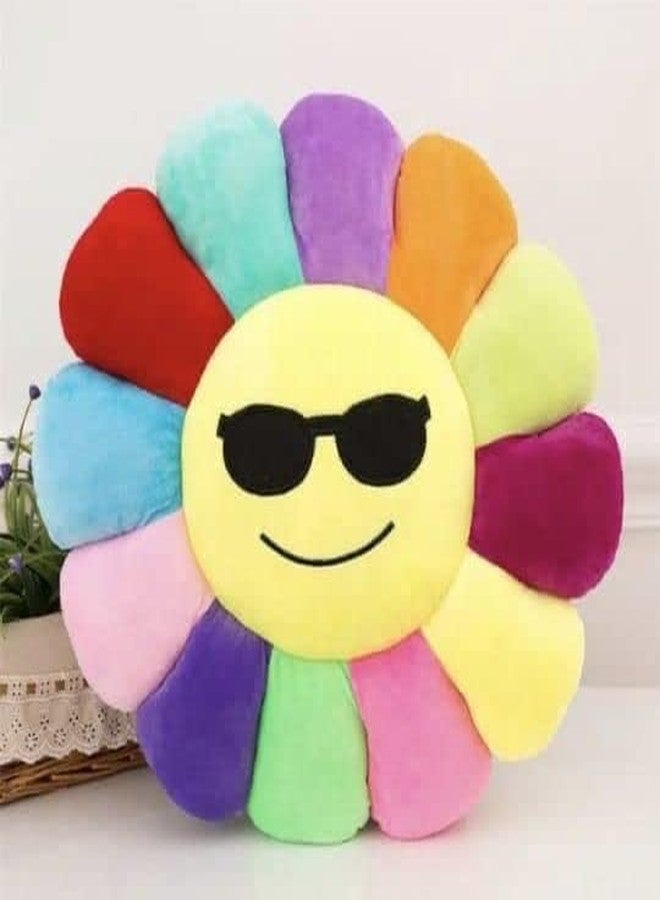 DearJoy Rainbow Smiley Pillow/Cushion for Kids (Multicolor) - Image 2