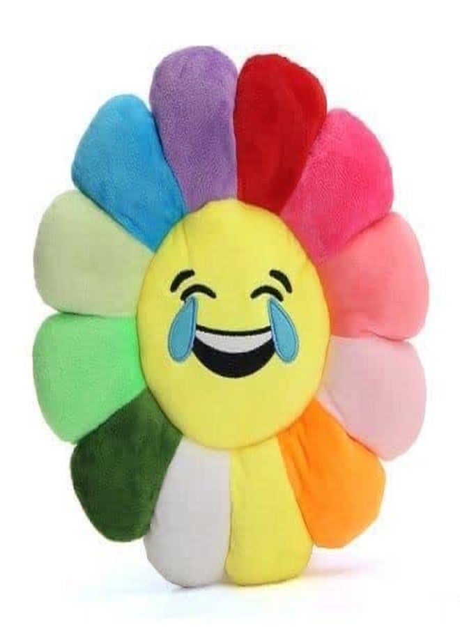 DearJoy Rainbow Smiley Pillow/Cushion for Kids (Multicolor) - Image 4