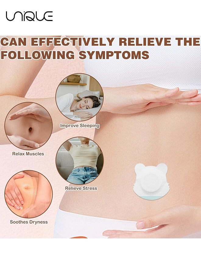 Unique 10Pcs Disposable Castor Oil Packs,Castor Oil Patches for Belly Button,Self-Adhesive Castor Oil Pack Wrap Spunlace Cloth,Castor Oil Wrap Pads Castor Oil Compress Water and Oil Proof (Oil Not Included) - Image 5