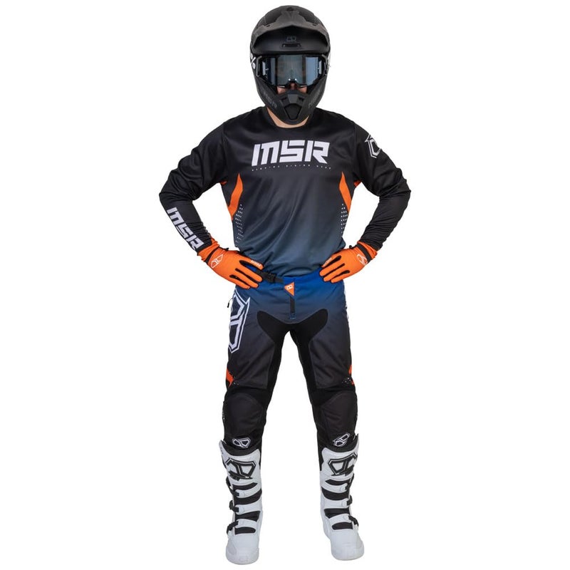 MSR Axxis Proto Dirt Bike, Motocross Jersey XX-Large Blue/Orange - Image 4