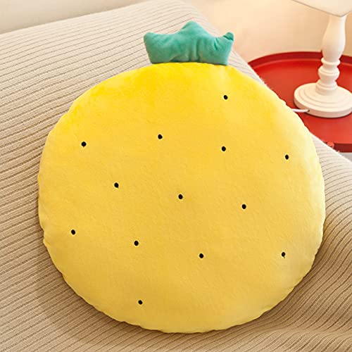 Peach Cuddle Polyester Fill Cushion, Yellow - Image 1