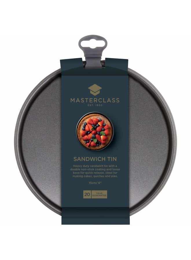 Master Class Non-Stick Loose Base Sandwich Pan Round 15cm (6"), Sleeved - Image 4