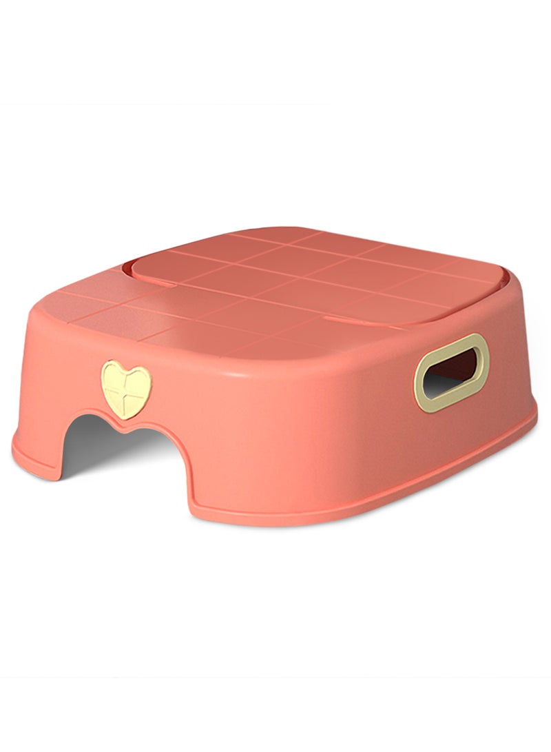 Eazy Kids 2-In-1 Baby Step Stool With Durable Material - Pink - Image 3