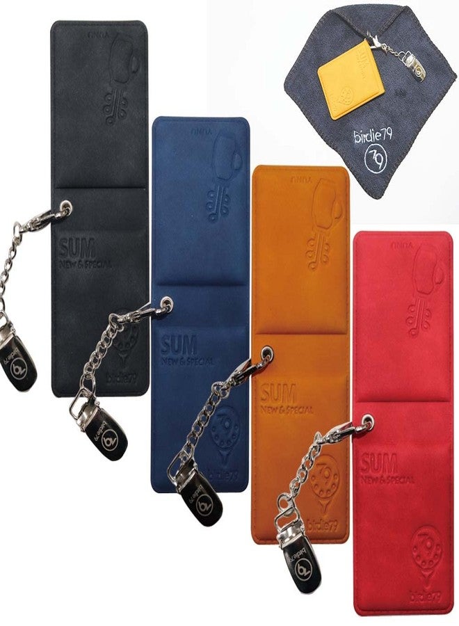 BIRDIE79 Sum Clip - Magnetic Golf Towel Holder and Putter Keeper with Metal Leash for Secure Accessories - Money Clip (Red) - Image 1