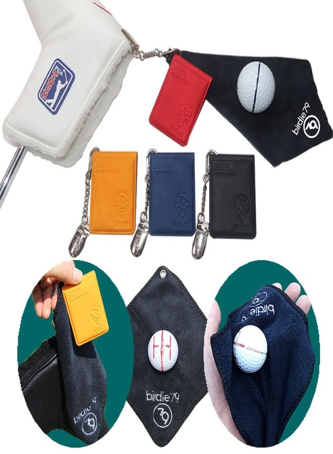 BIRDIE79 Sum Clip - Magnetic Golf Towel Holder and Putter Keeper with Metal Leash for Secure Accessories - Money Clip (Red) - Image 2