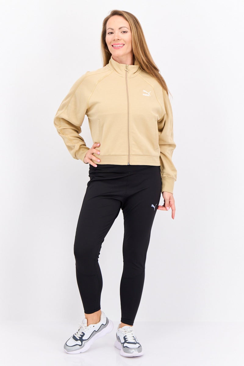 PUMA Women Sportswear Fit Long Sleeves Outdoor Sweatshirt, Beige - Image 4